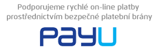E-shop  podporuje bezpečné on-line platby prostřednictvím platební brány PayU